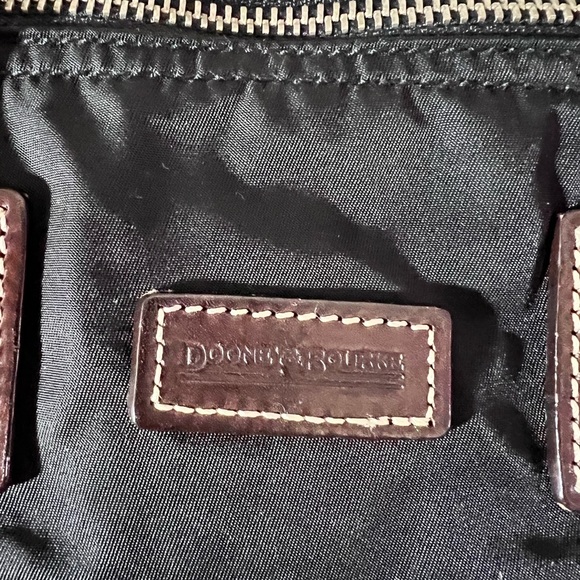 Dooney & Burke Nylon small tote bag in black - Picture 12 of 12